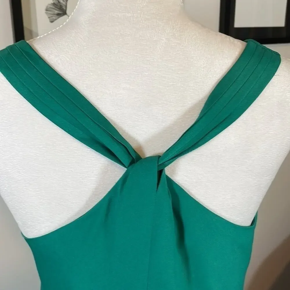 J. Crew Gorgeous Emerald Green Twist Strap Shift Dress/Cocktail Dress